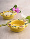 Blue Pottery T-Light Holder Set Of 2 Pcs.